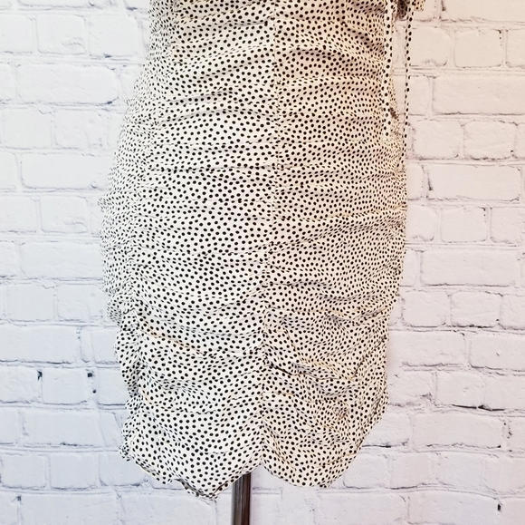 Zara Ruched Puff Sleeve Mini Dress - Picture 10 of 12